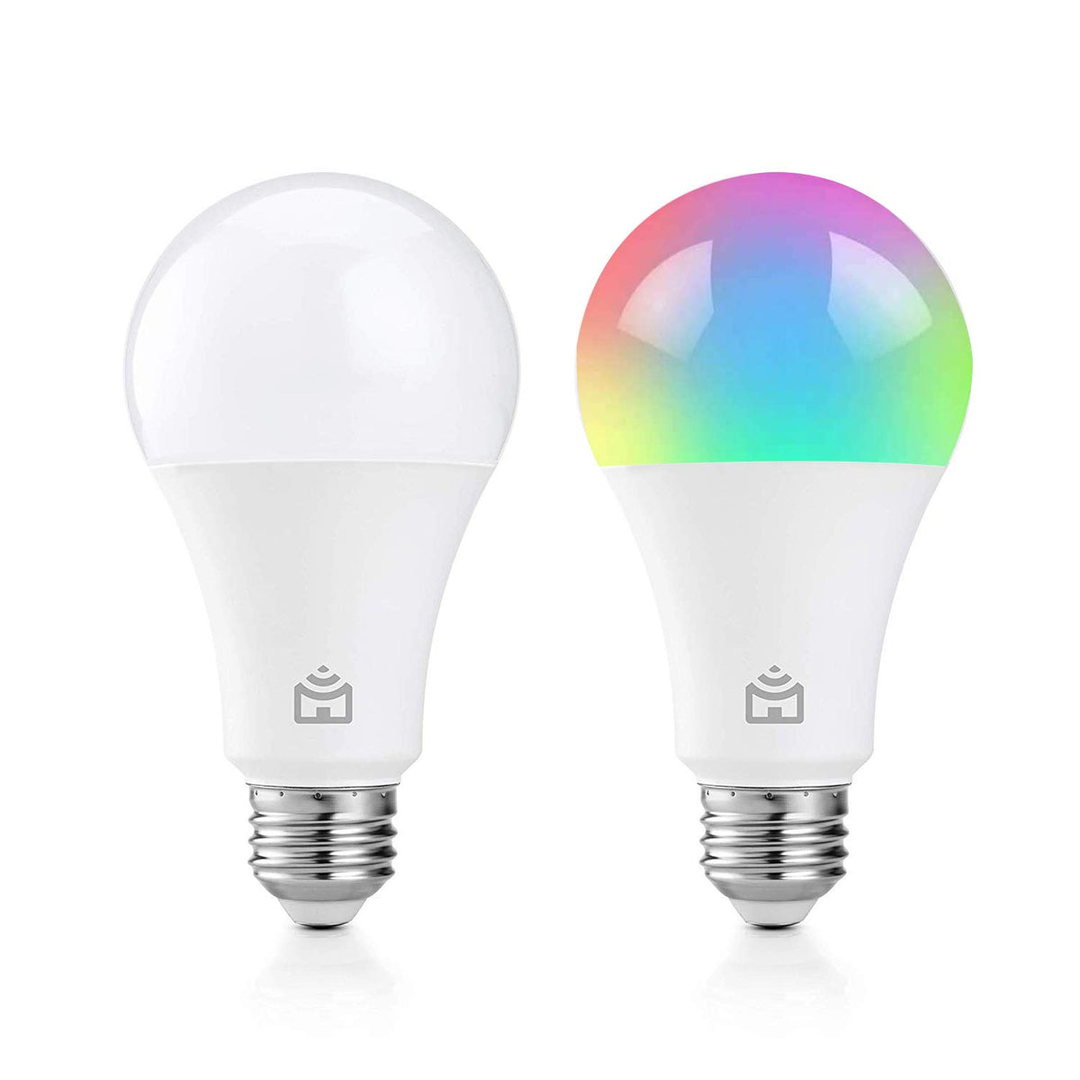 Foco Inteligente WiFi, Multicolor y Luz Blanca Fría y Cálida, 16 millones de colores, Inalámbrico, 9W (60W equivalente) Compatible con Alexa, Google Assistant, iOS y Android funciona con app DOTS