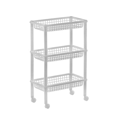 Italhome Estante De 3 Niveles con Ruedas, Organizador Multiusos Carrito De Cocina Blitz