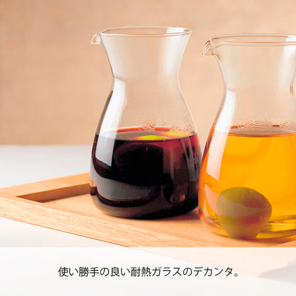 Hario Decantador de cristal, 400 ml, transparente