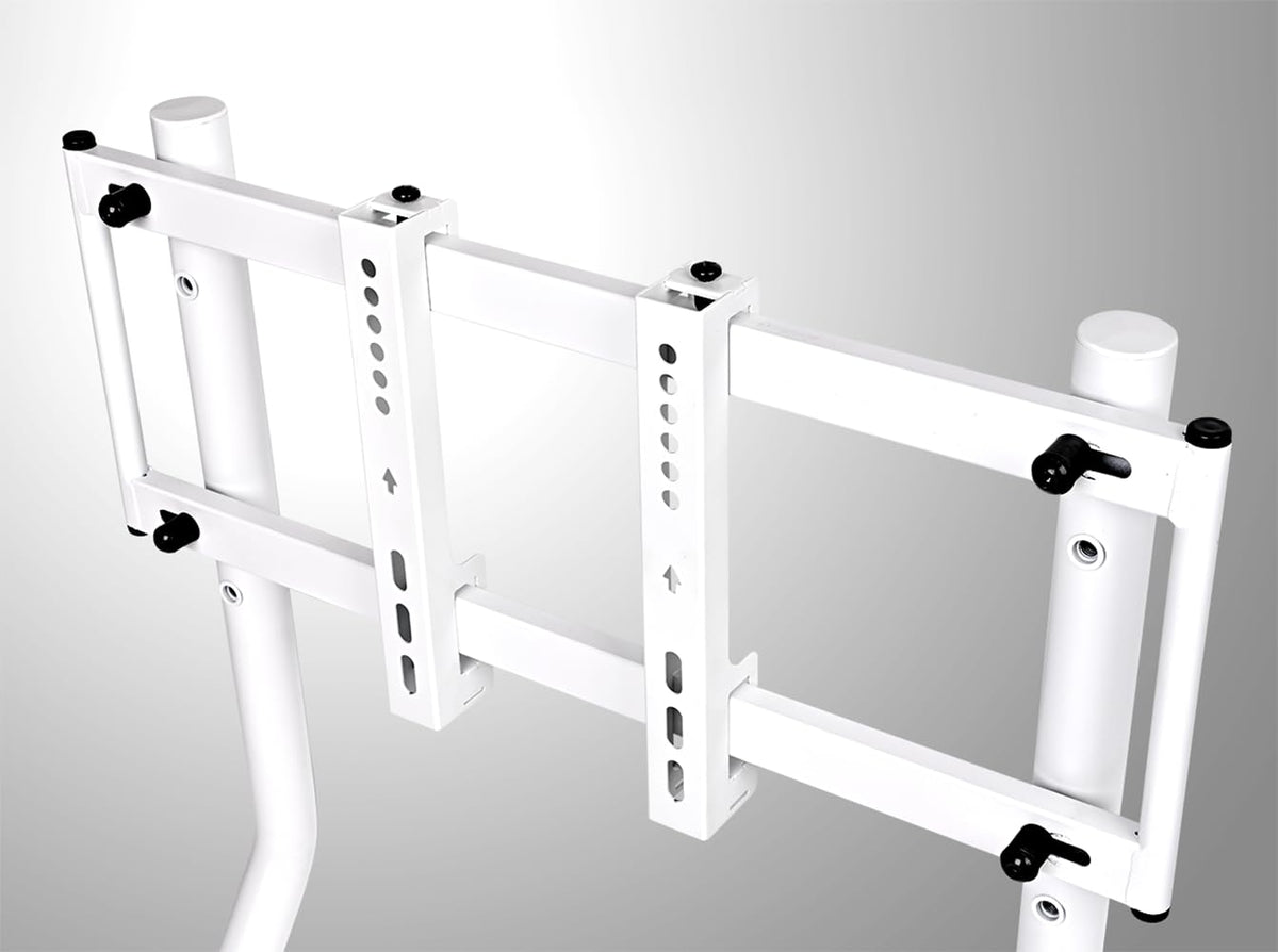 Thermaltake GR300 - Soporte para Monitor de simulador de Carreras; Monitor Individual o televisor; Pantallas de 32 a 50 Pulgadas; Montaje VESA, Acero Recubierto en Polvo; Blanco; GSC-R3M-MDSLWH-01