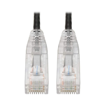 Tripp Lite N201-S15-BK Cable Patch Cat6 UTP (RJ45) - M/M, Gigabit, Snagless, Moldeado, Delgado, Negro, 4.57 m [15 pies]