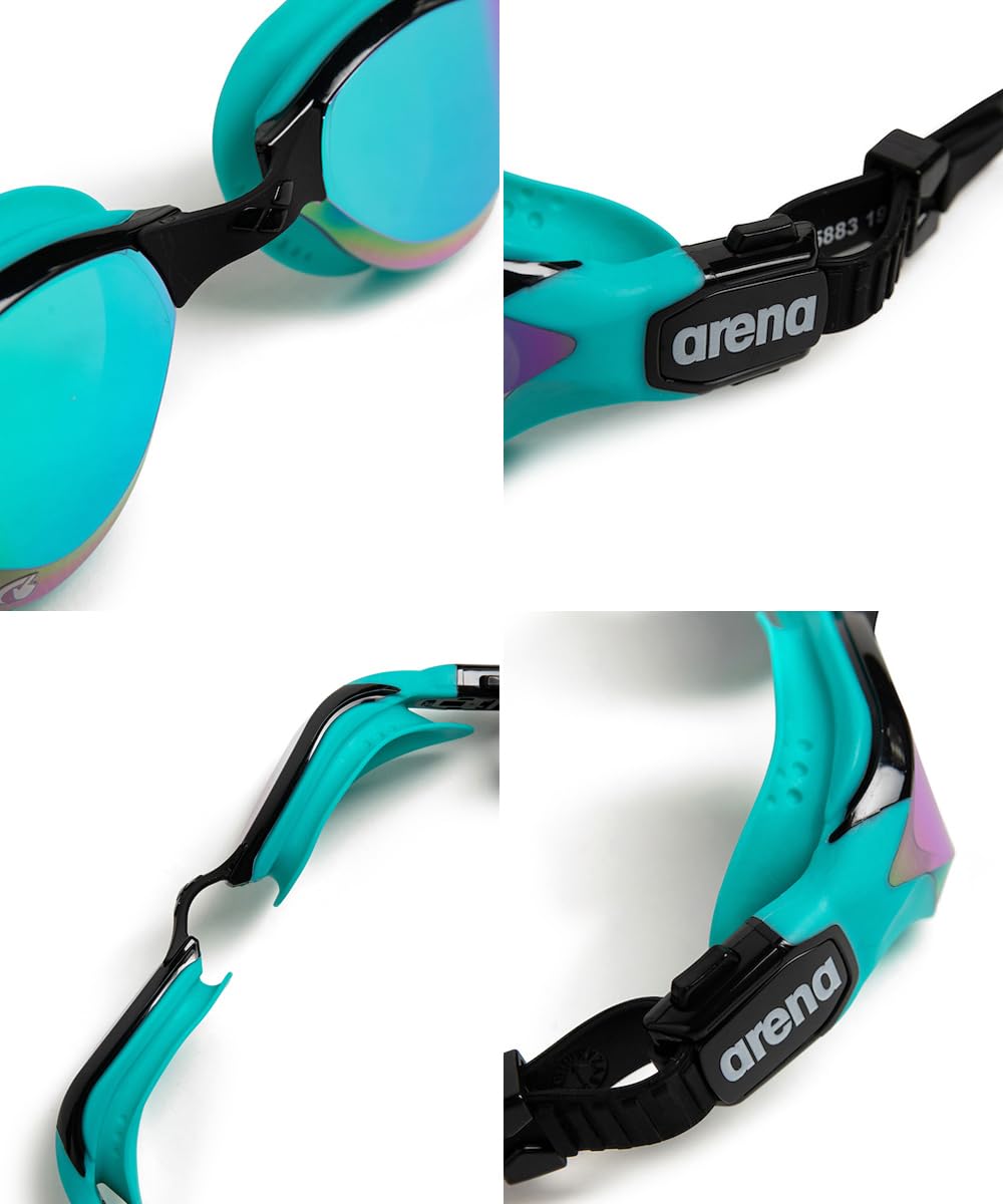 ARENA - anteojos de natación unisex de triatlón y fitness para adultos, tecnología antivaho, lente de espejo de visión ancha