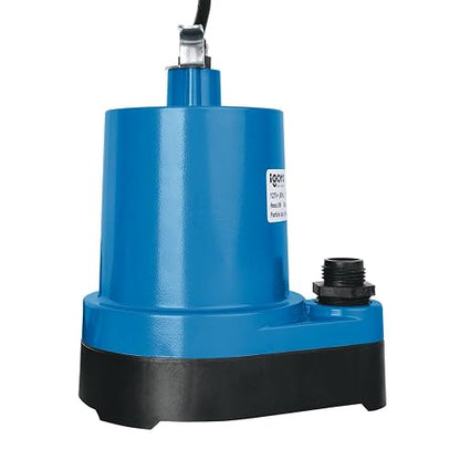 Igoto BF195 Bomba Sumergible para Fuentes de Agua 1/6 HP 124W Bomba para Estanque y Cascada IP68 Caudal Máx 76 L/min Altura Máx 6 m Motor 127V
