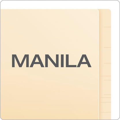 Pendaflex Manila H10U13 - Carpetas de cierre con pestañas finales, tamaño carta, 2 sujetadores, manila, corte recto, 50/BX