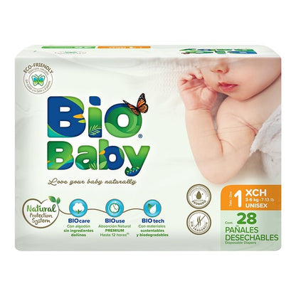 Bio Baby Pañal Talla 1 Pequeño 168 pañales