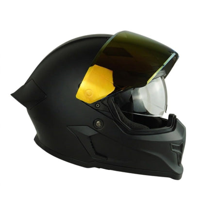Casco Edge Integral Vortex Dot/ECE Negro Solido Mate Visor Rojo XL