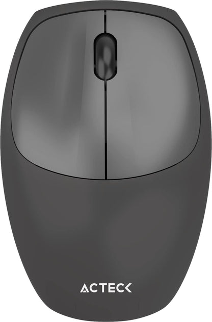 Creator Chic Colors MK470, Combo Teclado y Mouse Inalámbrico, Diseño Vanguardista, Teclado 100% con Teclas de Membrana, Mouse Ergonómico 1600 dpi, 2.4 MHz, Incluye Baterías AAA y AA (Negro)