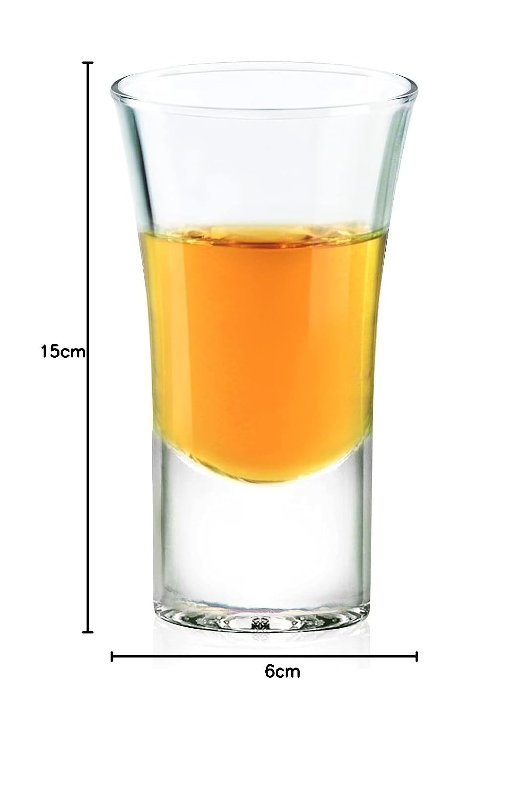 Cristar 0355AL Juego de 6 Tequileros de Vidrio, modelo 0355AL,