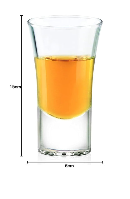 Cristar 0355AL Juego de 6 Tequileros de Vidrio, modelo 0355AL,