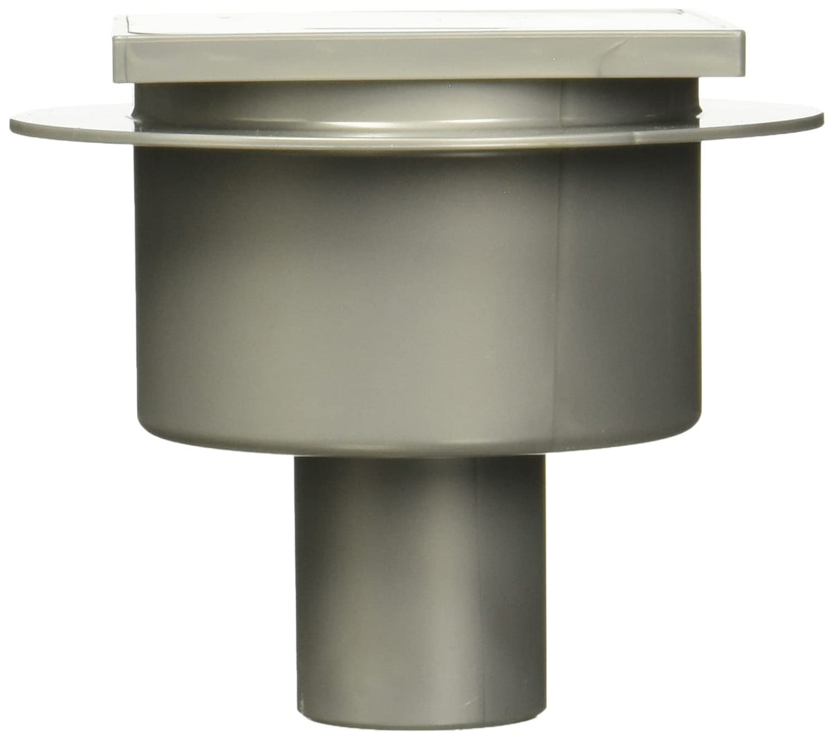 URREA CV10INOX Coladera Compacta con Rejilla Inoxidable, Salida Vertical 10cm, Coladera Cuadrada con Rejilla, Acabado Acero Inoxidable