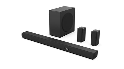Hisense Barra de Sonido HS5100, 540W de Potencia Total de Salida,subwoofer inalámbrico,Altavoces envolventes Traseros