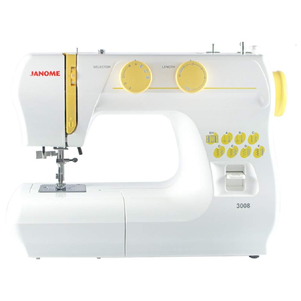 Janome 3008 Maquina de Coser , color blanco