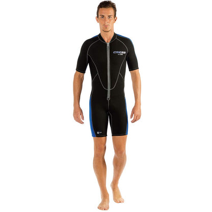 Cressi Traje de Neopreno con Cremallera Frontal Completa para natación, esnórquel, Buceo - Lido Short: diseñado en Italia