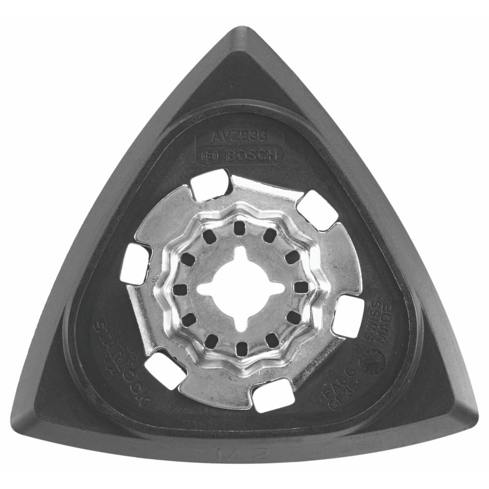 BOSCH OSL350SPD 1 pieza 3-1/2 pulgadas. Starlock Multi herramienta oscilante de madera con gancho y bucle Delta para aplicaciones de lijado multiusos en madera contrachapada, maderas duras, maderas blandas