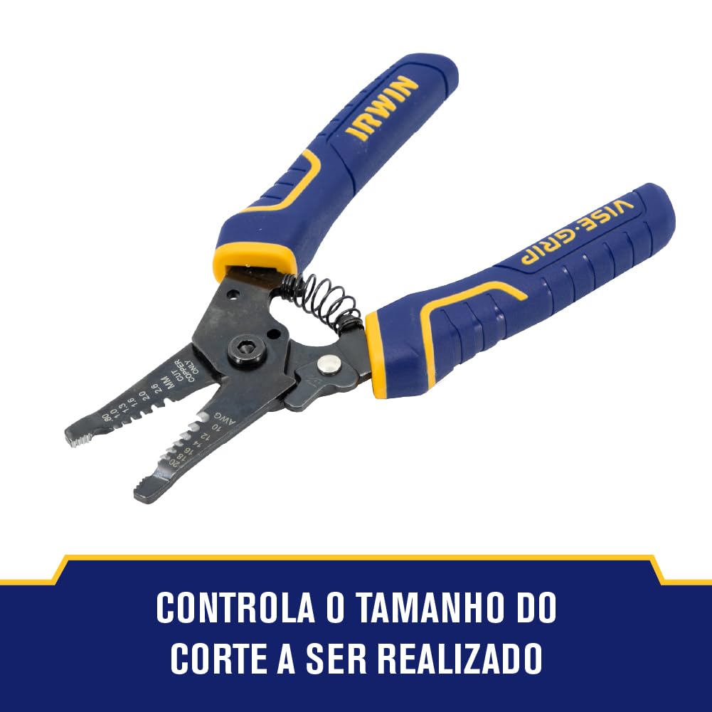 IRWIN Tools 2078316 VISE-GRIP Peladora y cortadora de alambre, 12.7 cm/6 in (2078316)