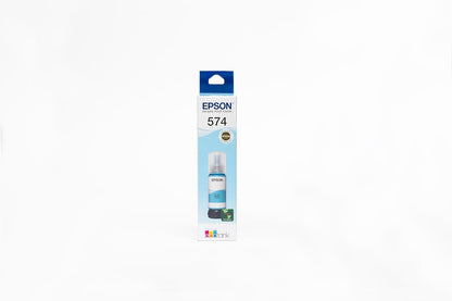 Epson Botella de Tinta Color Cian Claro T574 65 mililitros para Impresora L8050