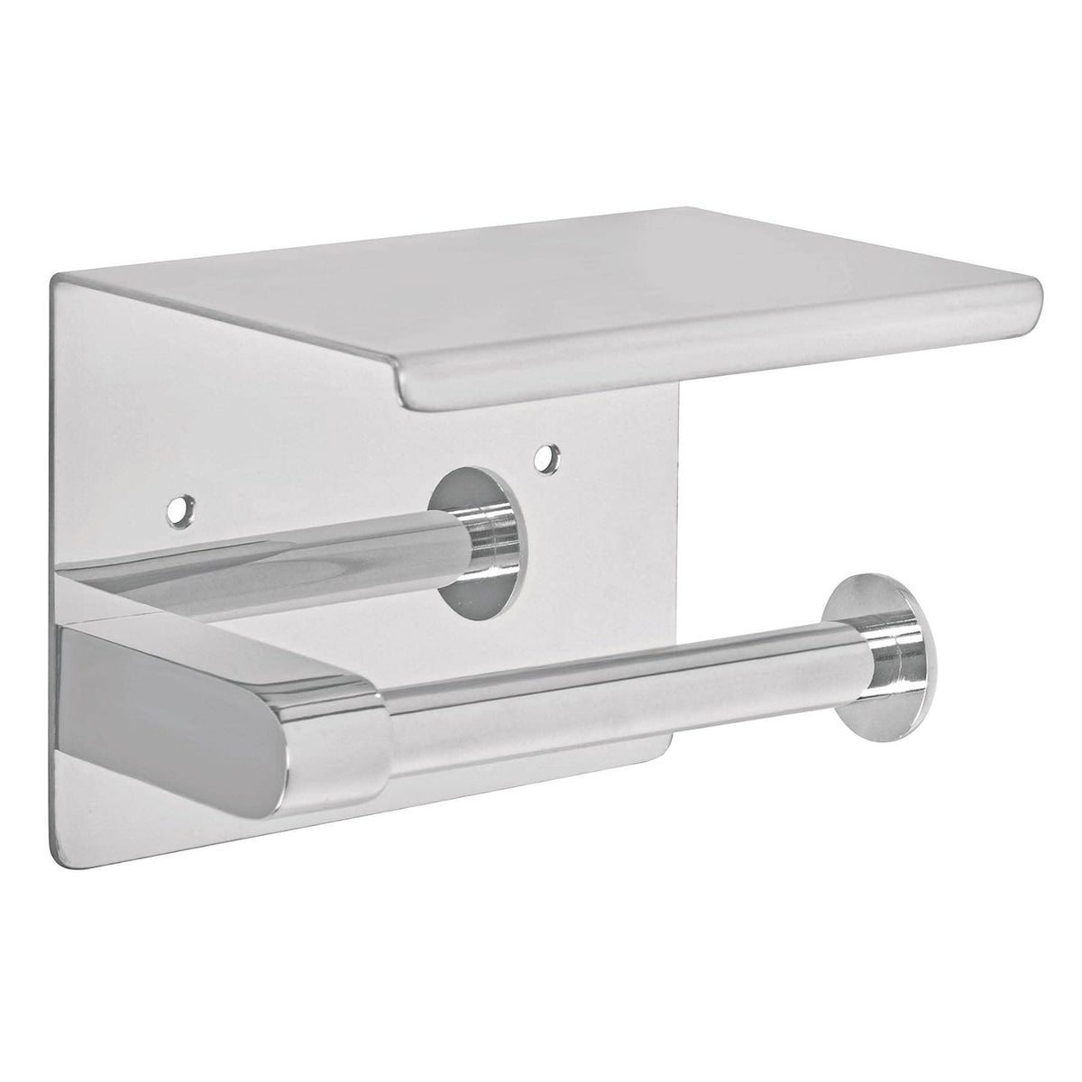 Foset Riviera RIA-84 Porta Rollo con Soporte para Celular, Cromo, Riviera