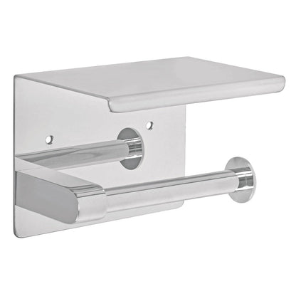 Foset Riviera RIA-84 Porta Rollo con Soporte para Celular, Cromo, Riviera
