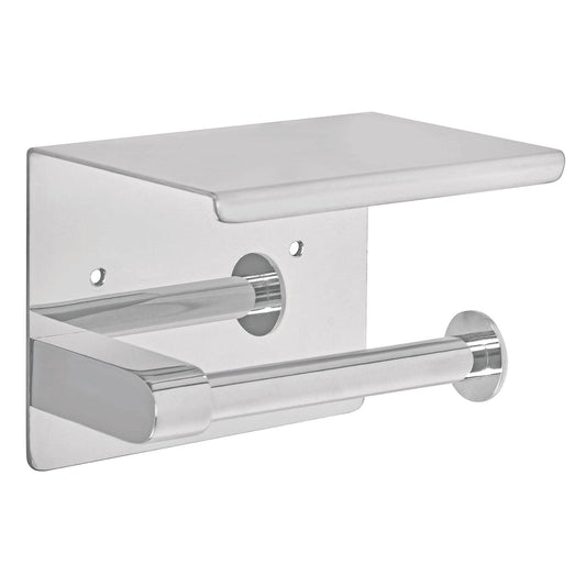 Foset Riviera RIA-84 Porta Rollo con Soporte para Celular, Cromo, Riviera