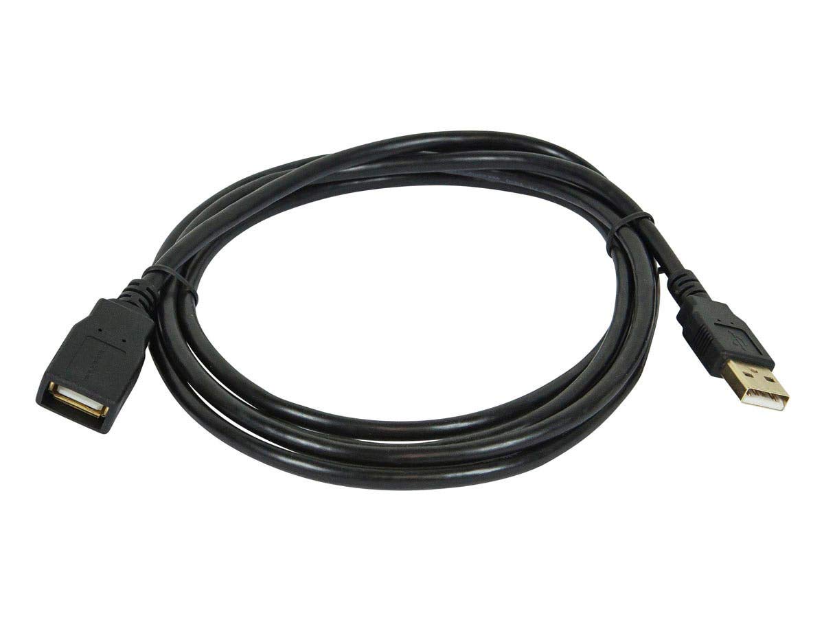 Monoprice 105435 Cable USB 2.0 A Male to A Female Extension, 28/24AWG, 15-Feet