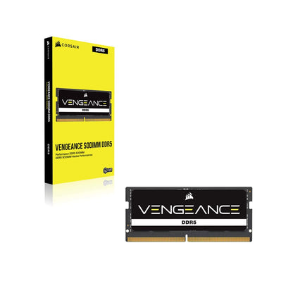 Corsair Vengeance SODIMM DDR5 RAM 16GB (1x16GB) 5600MHz CL48-48-48-90 1.10V Intel XMP 3.0 Memoria del Portátil – Negro (CMSX16GX5M1A5600C48)
