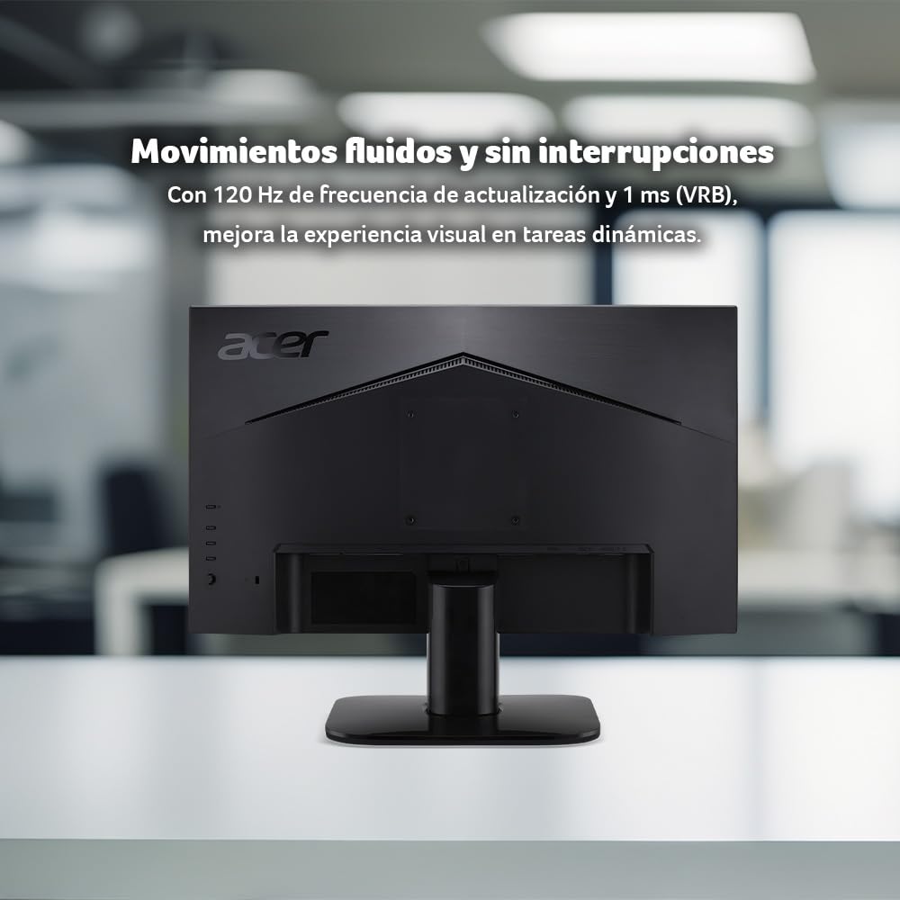 acer Monitor KC2 27" FHD 1920 x 1080 | Frecuencia de actualización 120Hz | Panel VA | Tiempo de Respuesta 1ms | Tecnología BlueLightShield | Tecnología AMD FreeSync