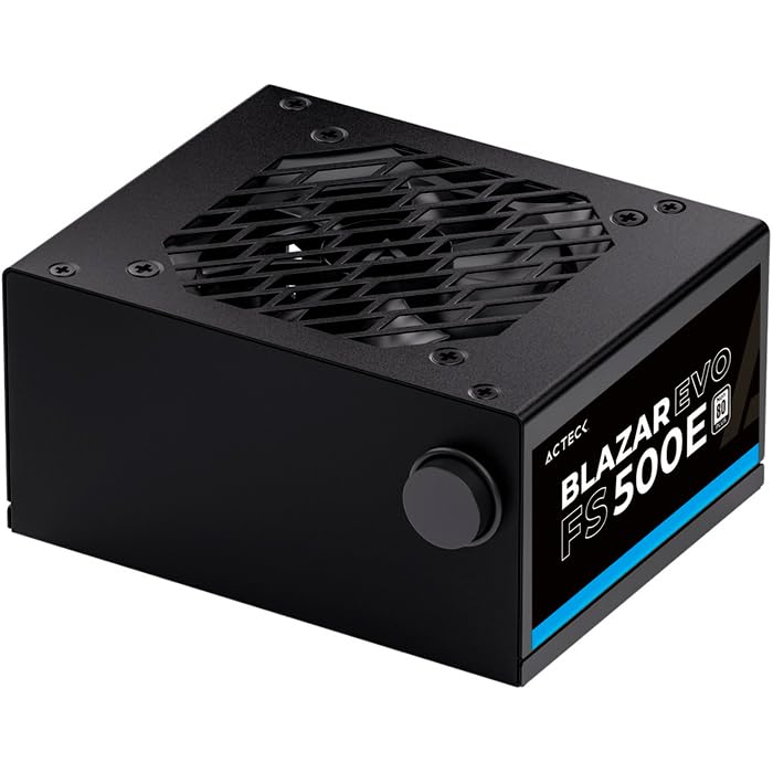 Acteck Fuente de Poder PC 500W Blazar EVO FS500E Slim Micro ATX Negro ES-05002E