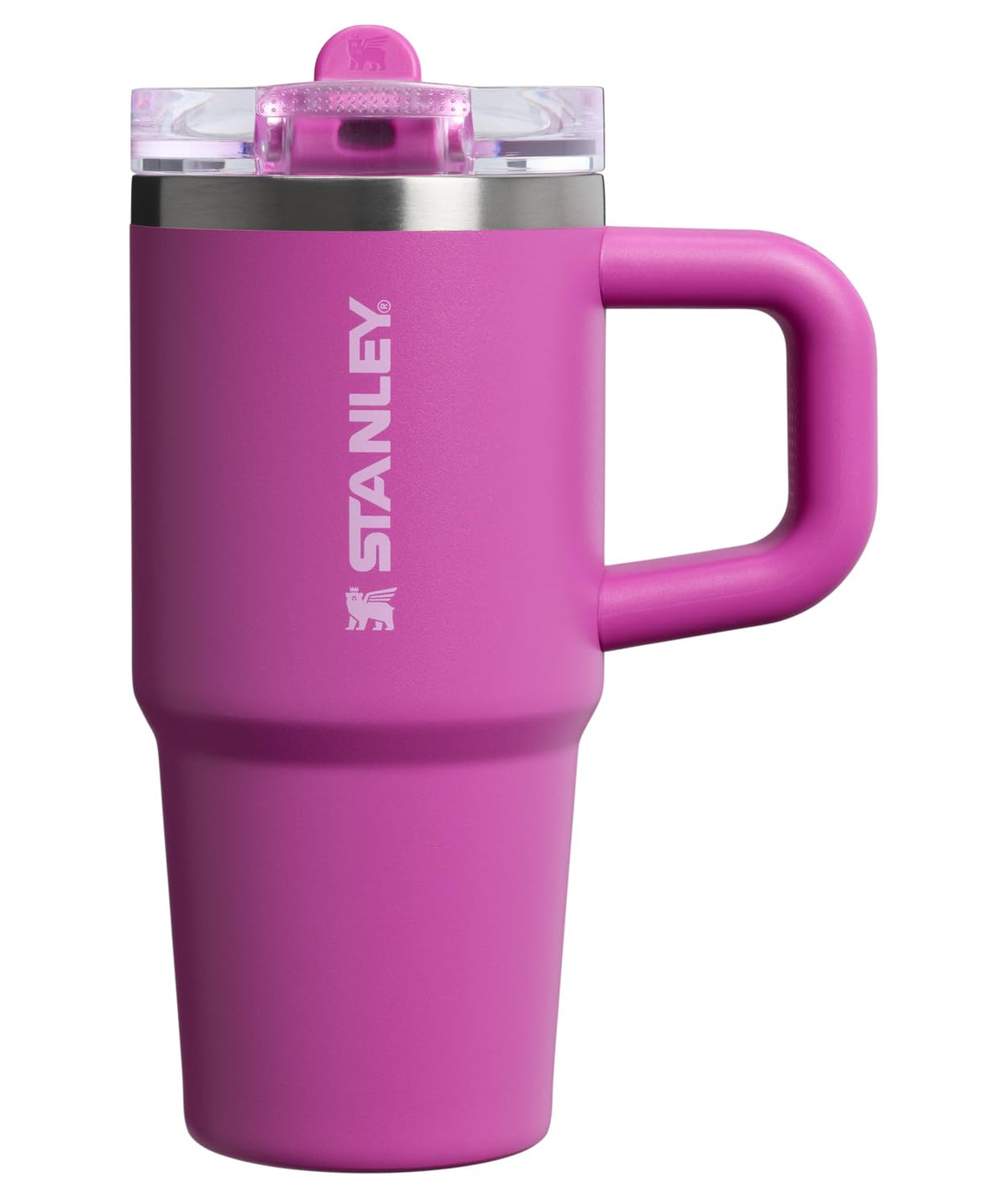 Stanley Quencher ProTour Vaso Térmico con Popote Abatible, Acero Inoxidable - 14 Ounces - Flor oscura