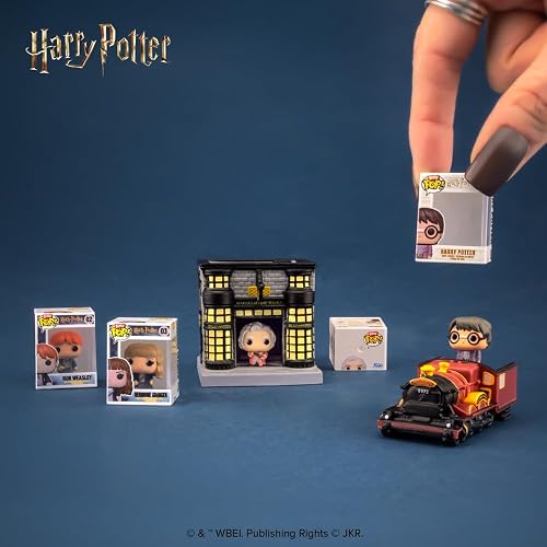 Funko Bitty Pop! 4 Pack Starter Set: Harry Potter - Harry, Hermione, Ron | Mercancía Oficial de Fantasía - Juguete Coleccionable - Idea de Regalo de Cumpleaños para Fans y Coleccionistas