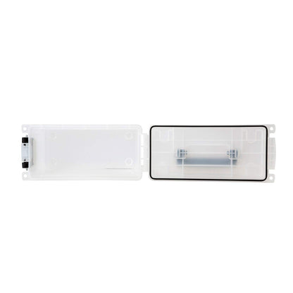 Logix 12535 - Organizador translúcido para manualidades, organizador y almacenamiento de suministros de arte, organización de suministros escolares con cerradura, resistente a la humedad, fabricado en