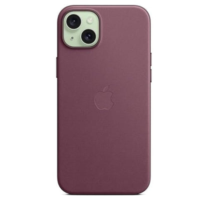 Funda de FineWoven con MagSafe para el iPhone 15 Plus - Rojo Mora