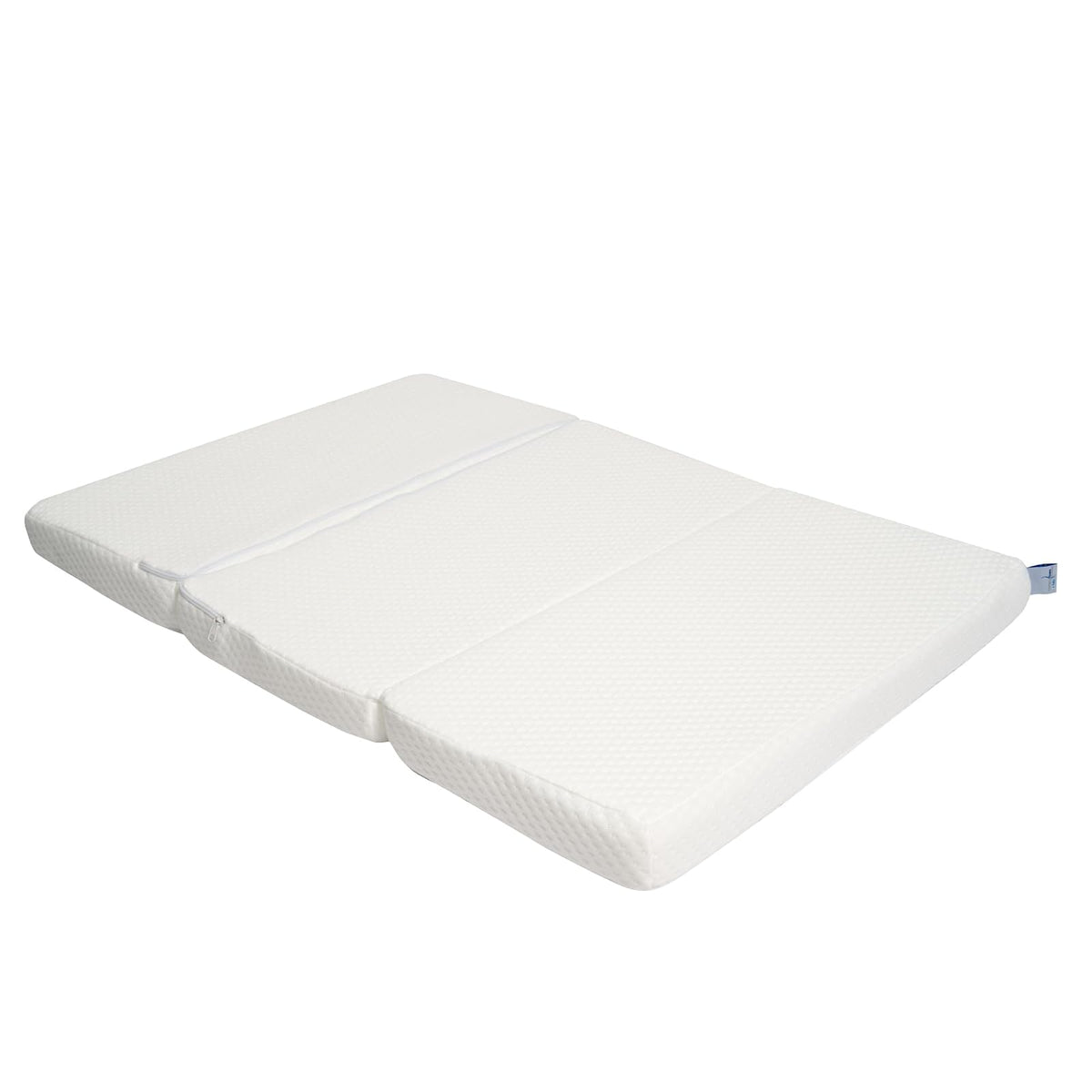 MEMORY FOAM BABY | Colchón de Cuna de Bebé Para Viaje Plegable - Firmeza Media - Blanco - 102 x 71 x 6 cm - Hecho de Espuma de Poliuretano