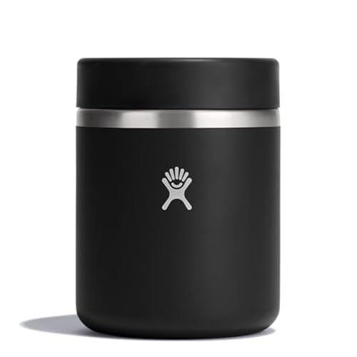 Hydro Flask - Tarro aislado de 28 onzas, color negro
