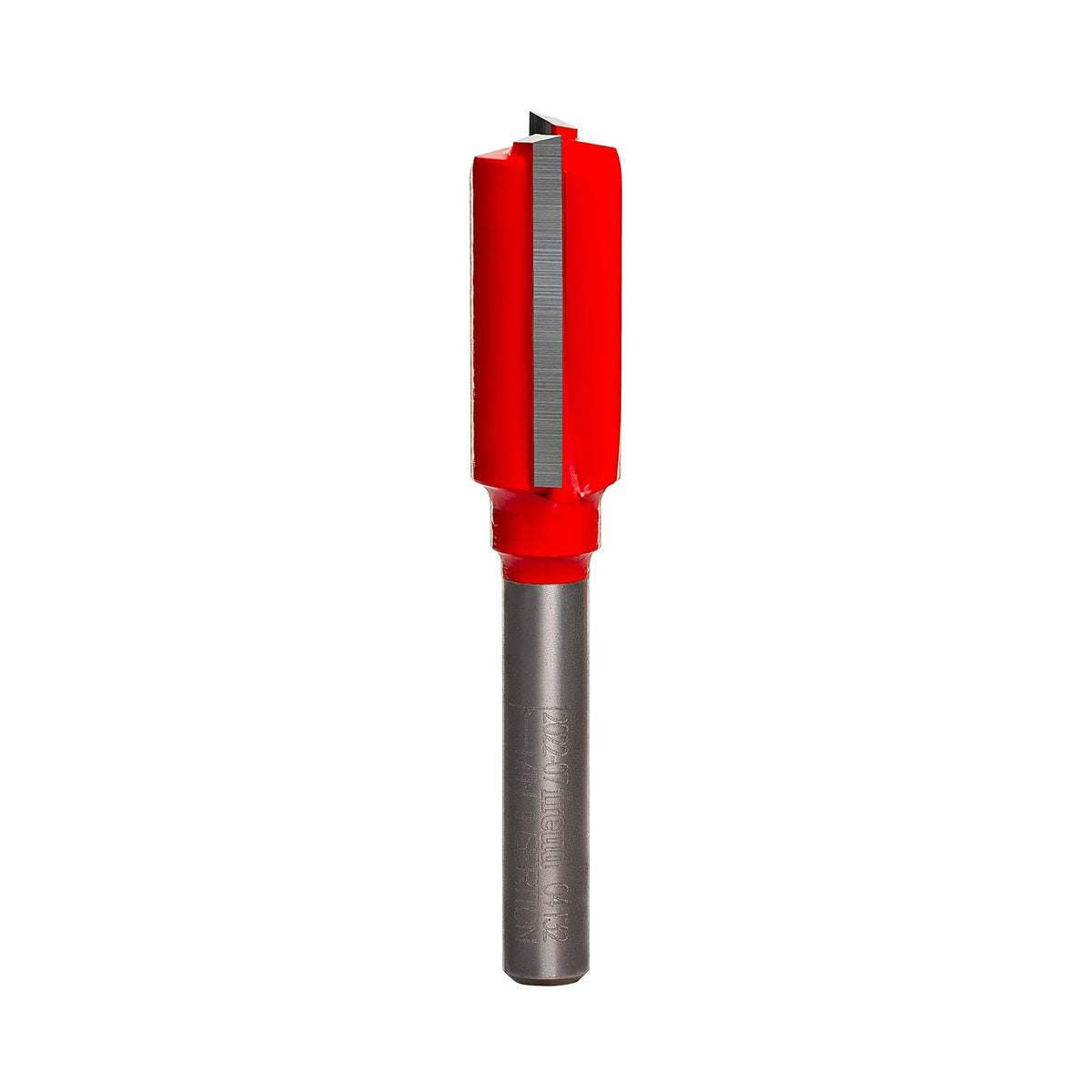 Broca recta de doble flauta 1.57 mm diámetro, 04-132, 1/2" (diámetro) x 1" con broca recta de doble estría y pata de 1/4", Revestimiento rojo Perma-Shield® - Broca recta de doble flauta de 1 - 2 pulgada de diámetro por 1 pulgada con vástago de 1 - 4 pulga