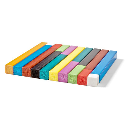 hand2mind S10299 Juego individual de varillas de plástico Cuisenaire, Manipulativos de matemáticas, Barras de matemáticas Montessori, Matemáticas Montessori, Barras de fracciones (Juego de 74)
