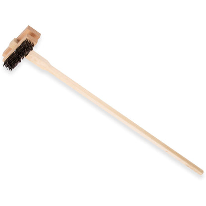 CFS - cepillo para polvo para parrilla doble de acero inoxidable con asa, 48 pulgadas, paquete de 2 unidades