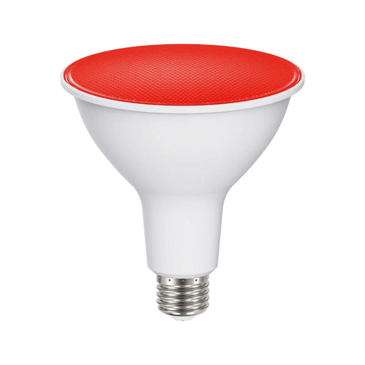 Tecnolite - Foco PAR38 LED 13.5 W, Luz Roja, Base E27, No atenuable
