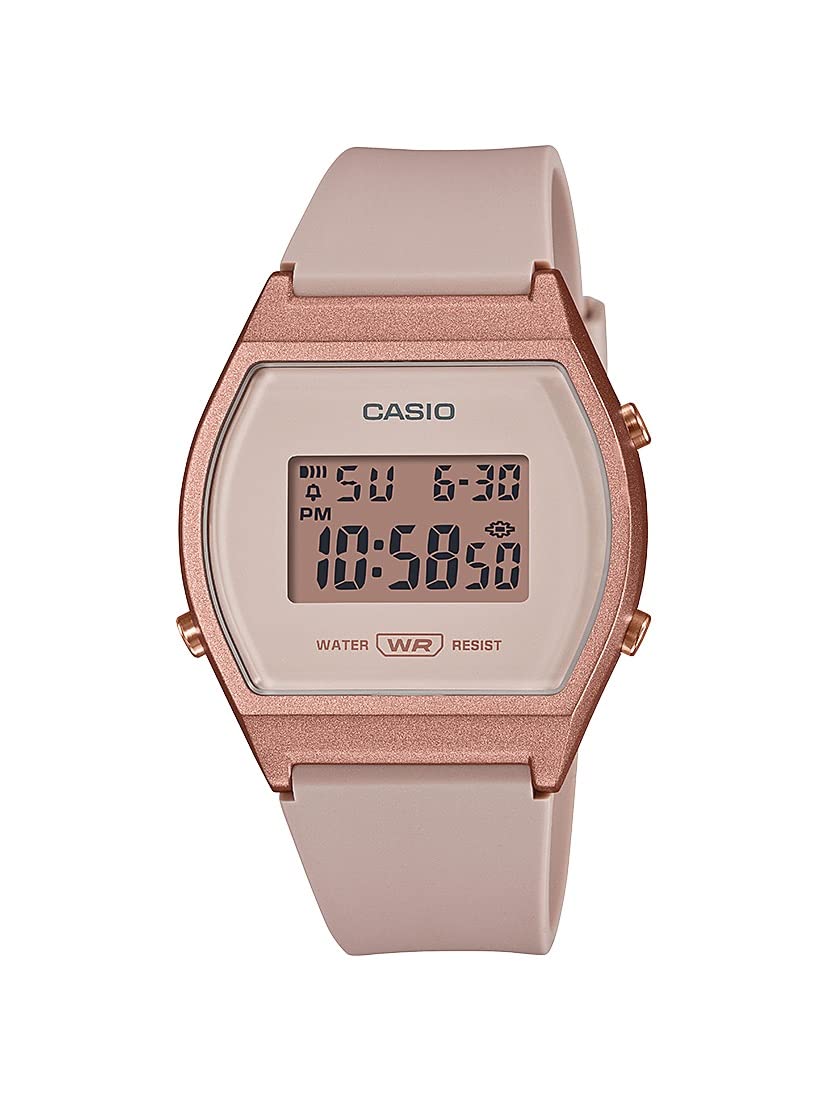 Casio Reloj deportivo de cuarzo para mujer con correa de resina, r21 (Modelo: LW-204-4ACF), Rosa/Rebel Fun., Unitalla