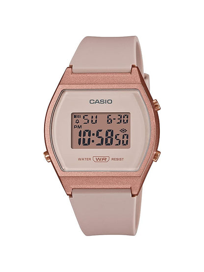 Casio Reloj deportivo de cuarzo para mujer con correa de resina, r21 (Modelo: LW-204-4ACF), Rosa/Rebel Fun., Unitalla