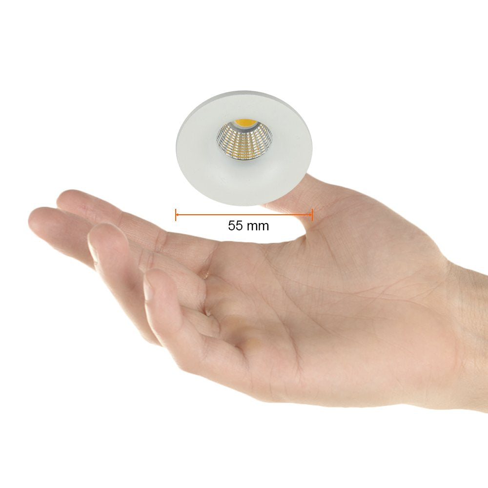 Tecnolite - Lámpara de interior LED para empotrar, 4 W, Luz Cálida Brillante