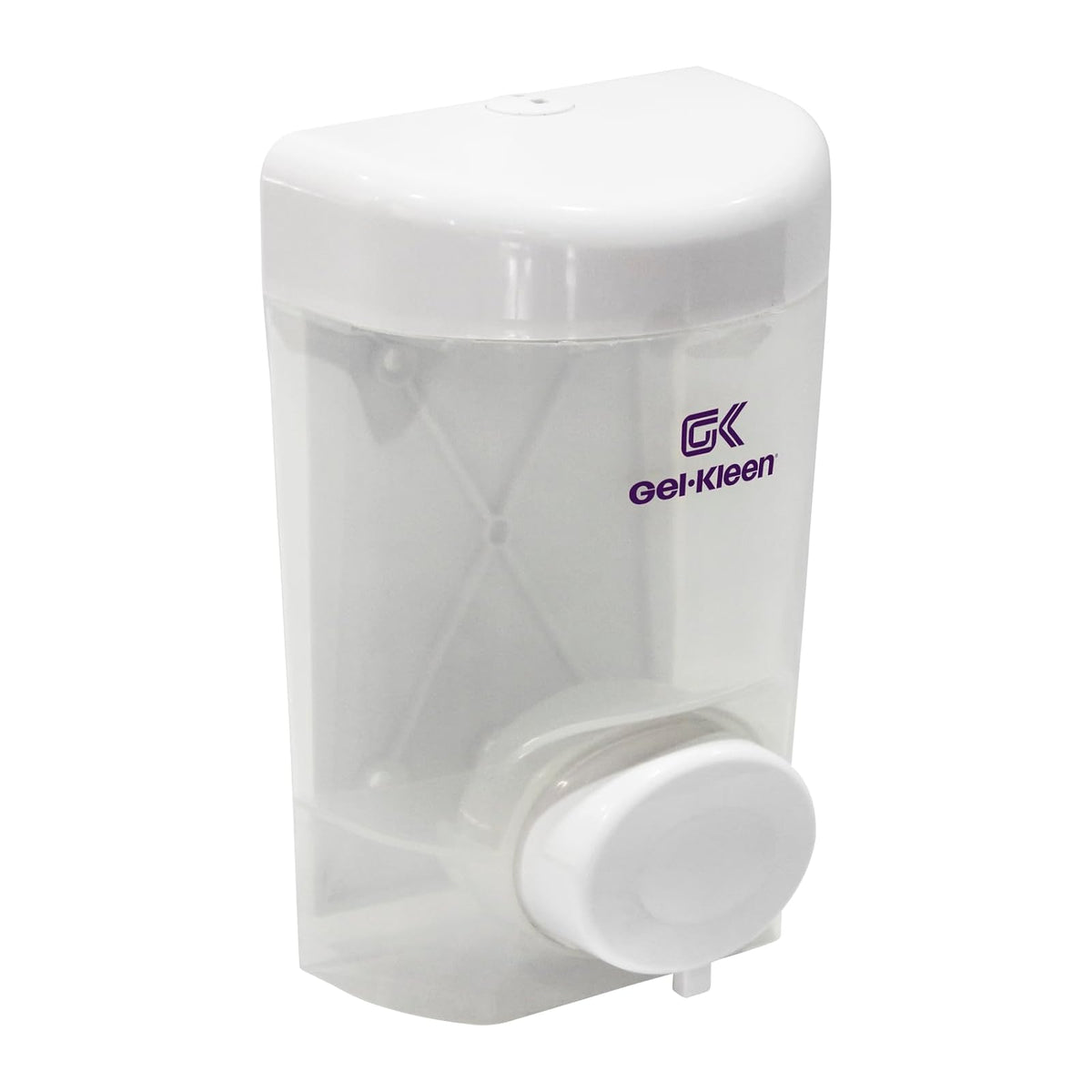 Gel-Kleen Jabonera Rellenable Pared 750 ml Blanca - Despachador Universal de Plástico de Alto Impacto para Jabón Líquido o Gel Antibacterial, Dosificador para Baño, Hogar, Oficina y Negocio.