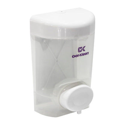 Gel-Kleen Jabonera Rellenable Pared 750 ml Blanca - Despachador Universal de Plástico de Alto Impacto para Jabón Líquido o Gel Antibacterial, Dosificador para Baño, Hogar, Oficina y Negocio.