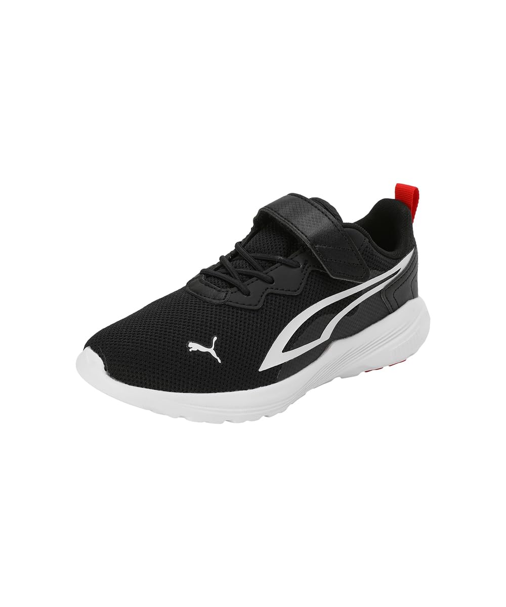PUMA All-Day Active Tenis Unisex para Niños - 18.0 cm - Blanco - Negro
