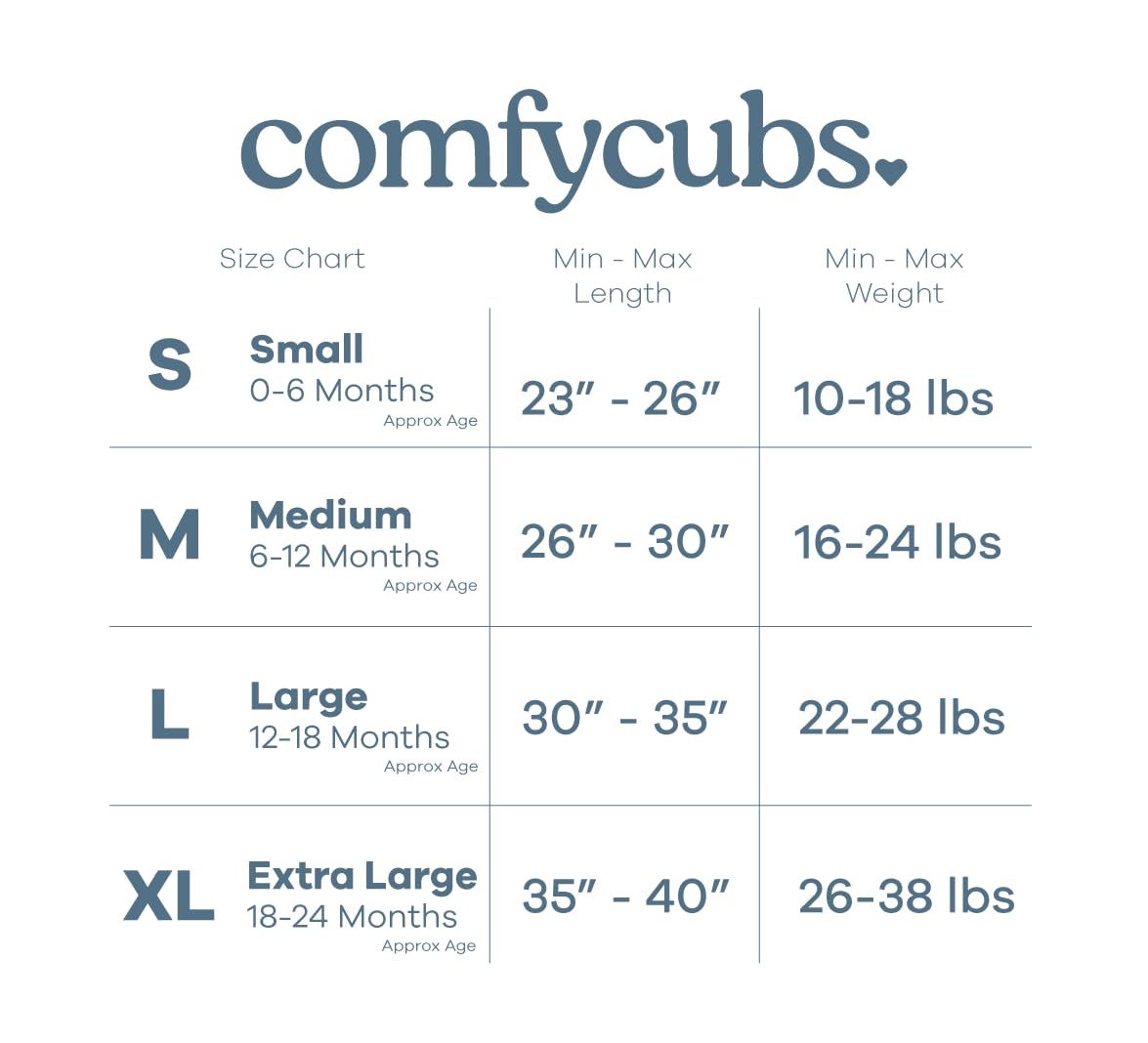 Comfy Cubs Sleep Saco de dormir 2 unidades, gris, mediano