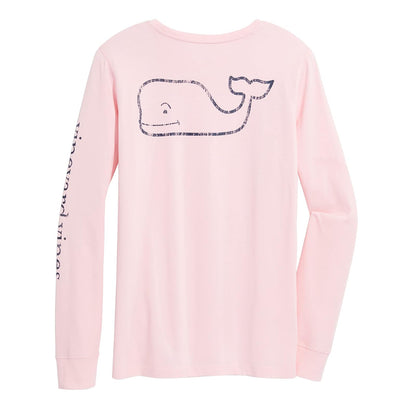 Vineyard Vines Long Sleeve Vintage Whale Pocket T-Shirt Camiseta Mujer