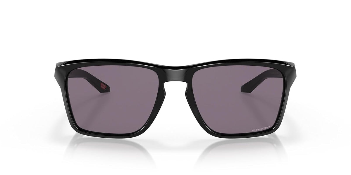 OO9448 Sylas Rectangular Sunglasses - Negro pulido - Gris Prizm - 57. Milímetros
