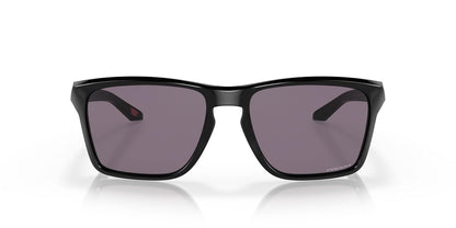 OO9448 Sylas Rectangular Sunglasses - Negro pulido - Gris Prizm - 57. Milímetros