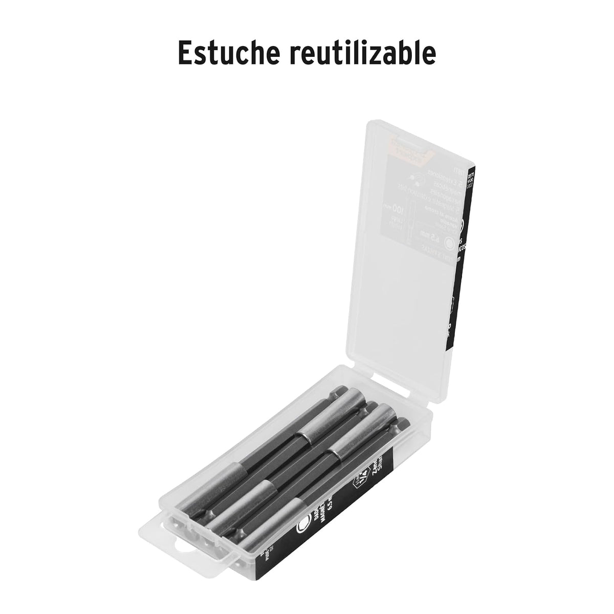 Truper Expert PUDE-9100, Estuche con 5 extensiones de 100 mm magnéticas