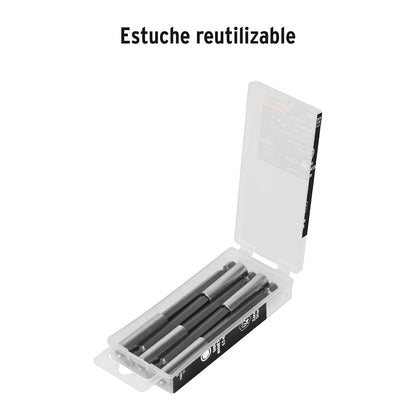 Truper Expert PUDE-9100, Estuche con 5 extensiones de 100 mm magnéticas