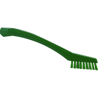 Vikan 44012 Hand-Held Detail Brush, Polypropylene, Polyester Bristle, 8-5/64", Green